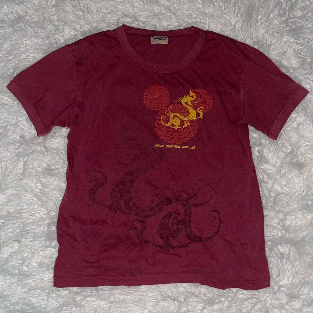 Walt Disney World Dragon T Shirt Vintage Size Large